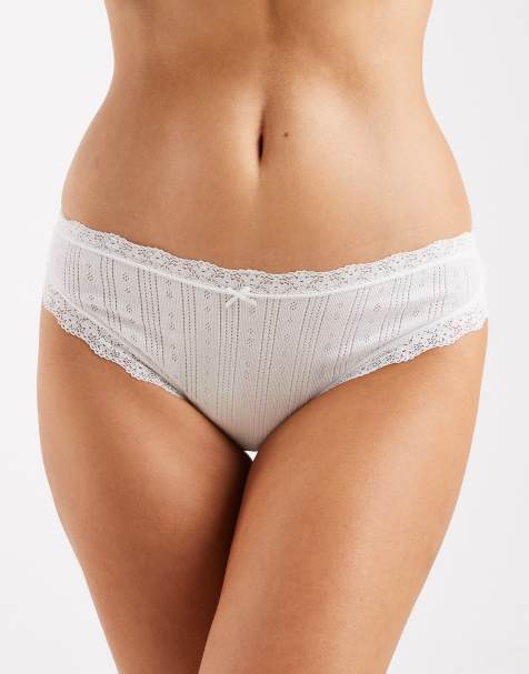 Cotton On - Hvide blondetrusser - view 1