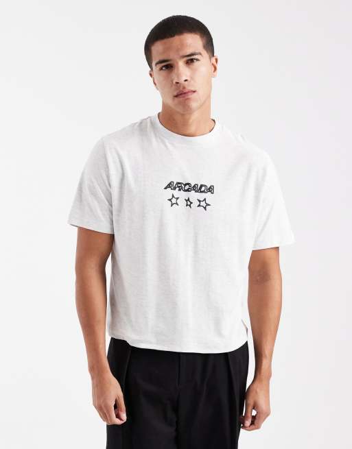 Cotton On - Hvidmeleret cropped T-shirt med grafik, 3 af 5