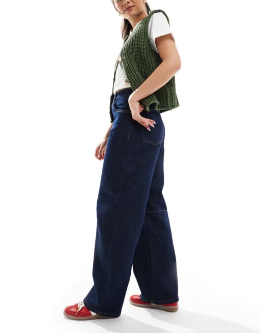 Cotton On - Indigoblå jeans med tøndeformede ben , 3 af 5