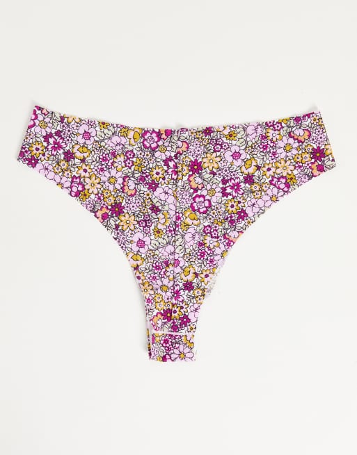 Cotton On invisible high cut Brazilian thong 3-pack in multi , 4 of 4