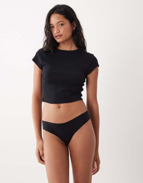 Cotton On invisible thong brief in multi - view 1