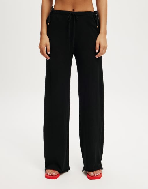 Cotton On Isla knit relaxed pant in black, 2 of 4