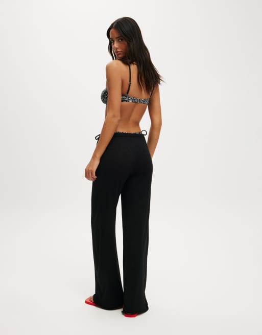 Cotton On Isla knit relaxed pant in black, 4 of 4