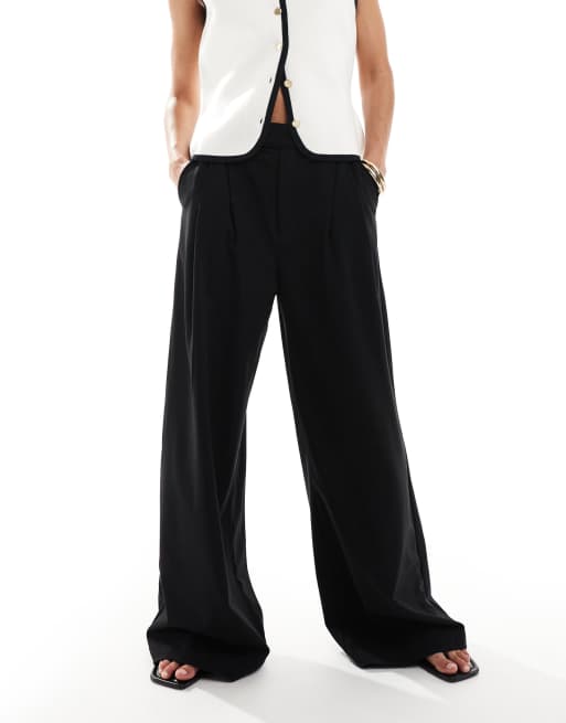 Cotton On Izzy pleated suit pants in black