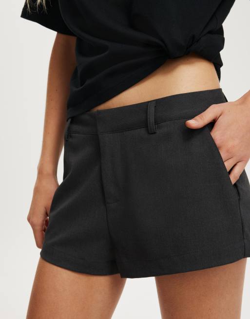 Cotton On Izzy suiting mini short in charcoal - GREY
