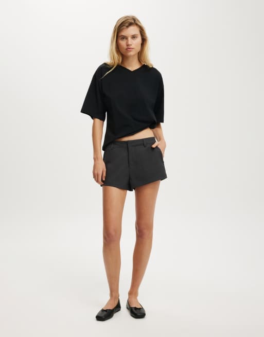 Cotton On Izzy suiting mini short in charcoal - GREY