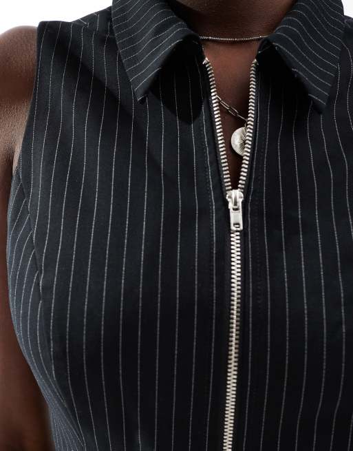 トップス STRIPES FOR CREATIVE STITCHED ZIP VEST Stripes For