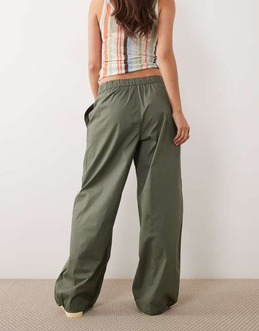 Cotton On Jackson utility pants in khaki green, 4 of 5