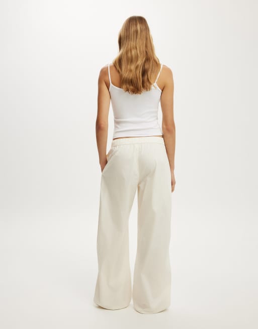 Cotton On Jackson utility pants in white, 4 of 4