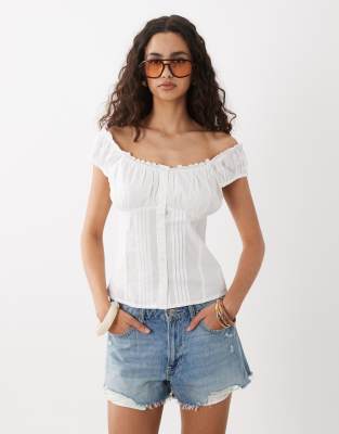 Cotton On Jamie Off The Shoulder Top In Multi