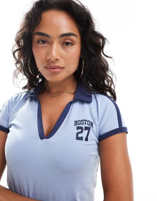 Cotton On – Jasnoniebieski dżersejowy top sportowy, 4 z 4
