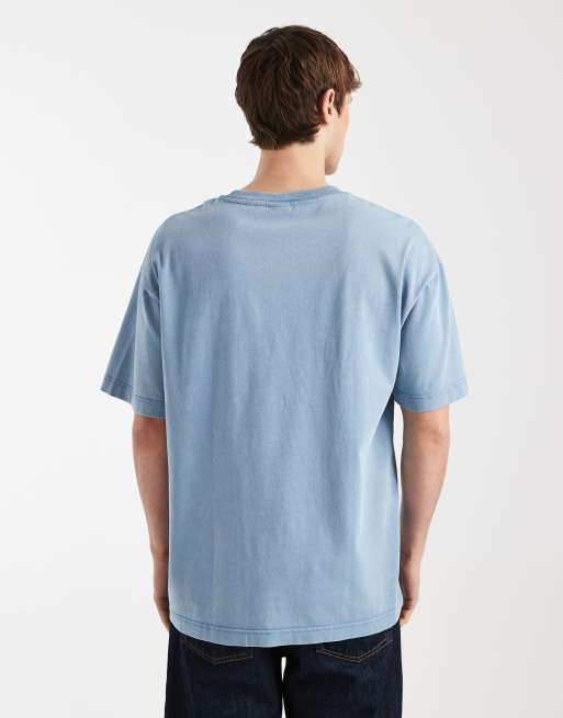 Cotton On – Jasnoniebieski T-shirt o pudełkowym kroju, 3 z 5