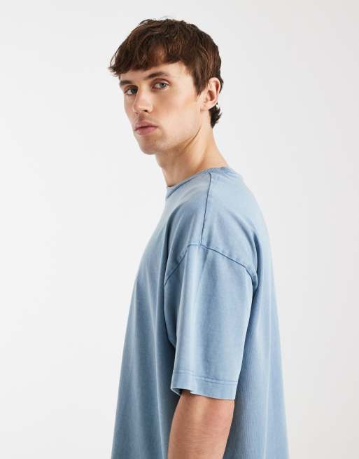 Cotton On – Jasnoniebieski T-shirt o pudełkowym kroju, 4 z 5
