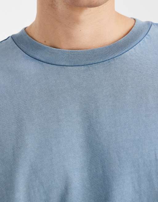 Cotton On – Jasnoniebieski T-shirt o pudełkowym kroju, 5 z 5