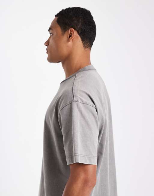 Cotton On – Jasnoszary pudełkowy T-shirt, 4 z 5