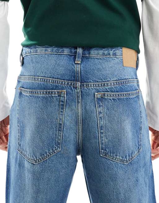Cotton ON - Jean baggy - Bleu Nebraska, 4 de 5