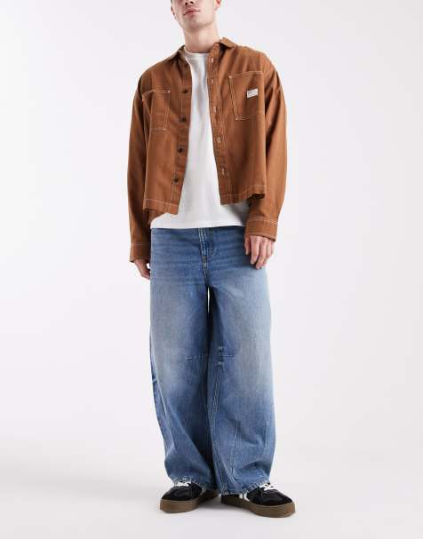 Cotton On - Jean baggy bouffant - Bleu Ono - view 1