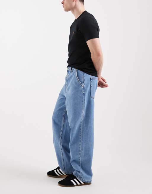 Cotton On - Jean baggy style skateur - Bleu verve, 2 de 5