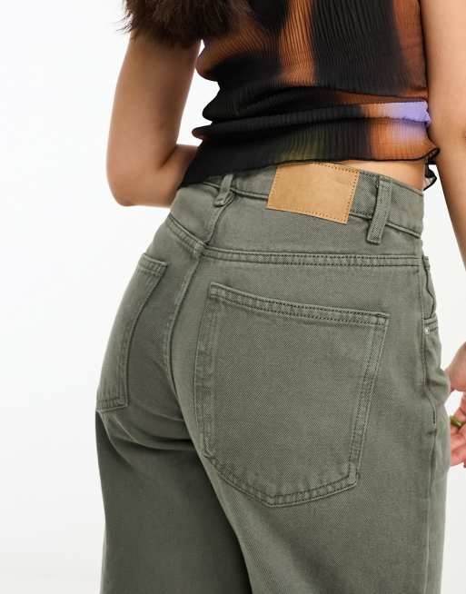 Cotton On - Jean droit ample - Vert fumé , 3 de 5