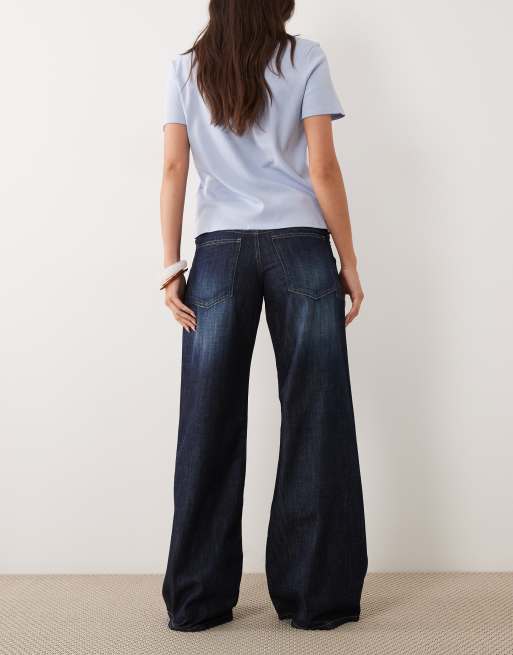 Cotton On - Jean large à taille basse - Bleu encre, 3 de 5