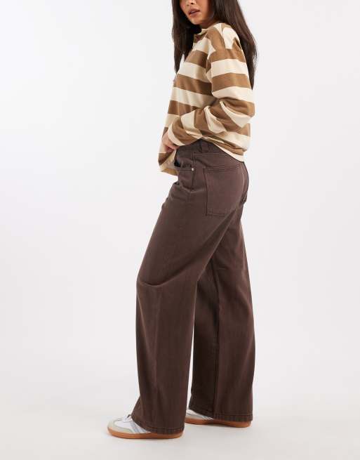 Cotton On - Jean ultra baggy style années 2000 à taille basse - Moka délavé, 2 de 5