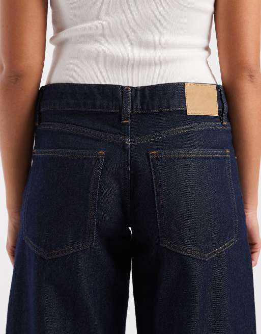 Cotton On - Jeans a fondo ampio blu aries a vita bassa, 4 di 5