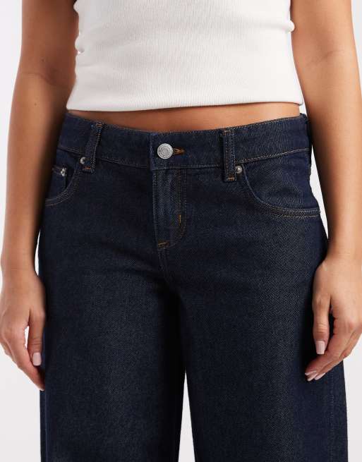 Cotton On - Jeans a fondo ampio blu aries a vita bassa, 5 di 5