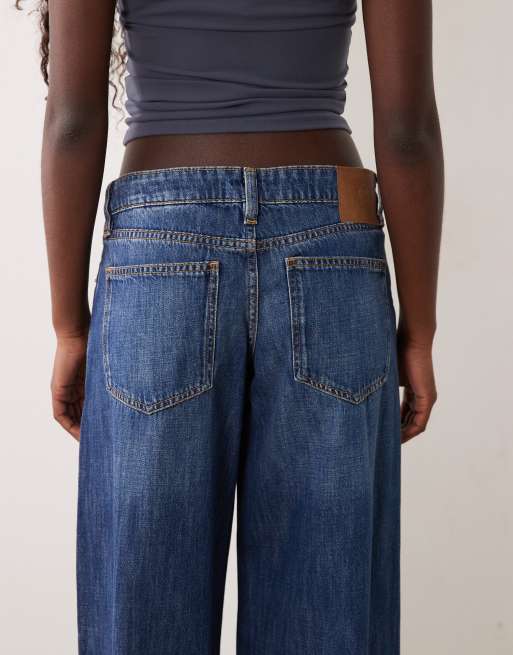 Cotton On jeans ampi a vita bassa in scorpio blue, 5 di 5