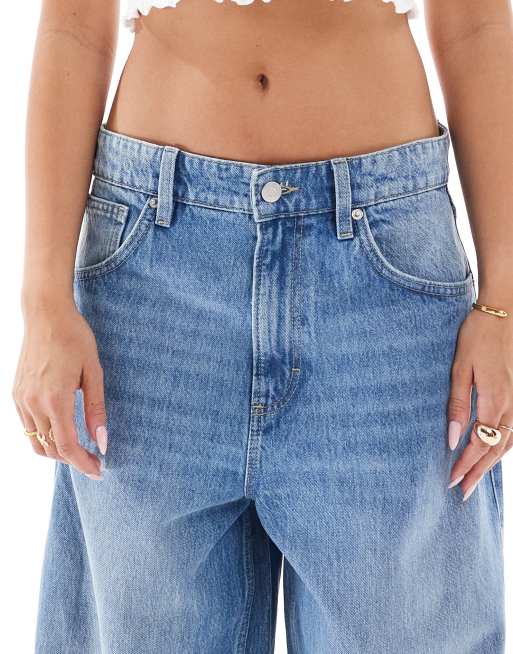 Cotton On - Jeans boyfriend molto larghi blu tidal , 5 di 5