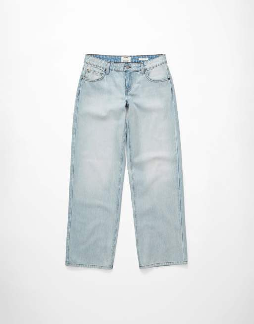 Cotton On - Jeans dritti a vita bassa blu Notion, 4 di 5