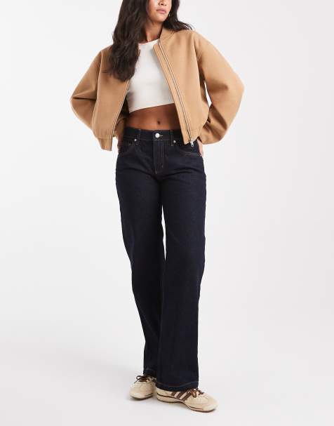 Cotton On - Jeans dritti blu a vita bassa - view 1