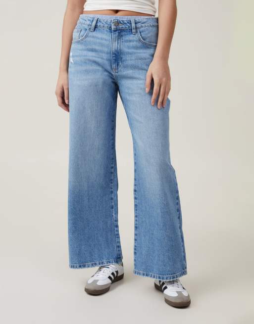 Cotton On – Jeans in abgenutztem Brisenblau mit lockerem, weitem Schnitt, 3 von 4
