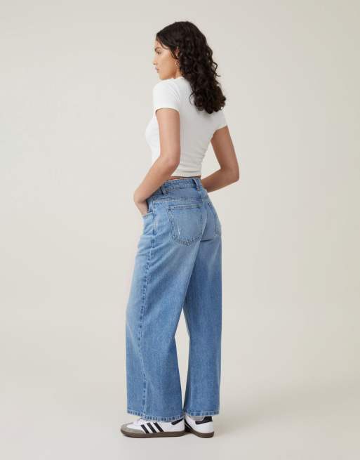Cotton On – Jeans in abgenutztem Brisenblau mit lockerem, weitem Schnitt, 4 von 4