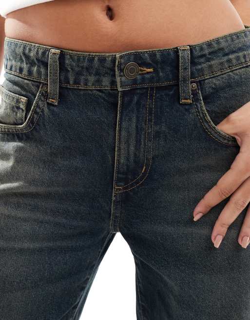Cotton On – Jeans in Rostblau mit geradem Schnitt und niedrigem Bund, 4 von 5