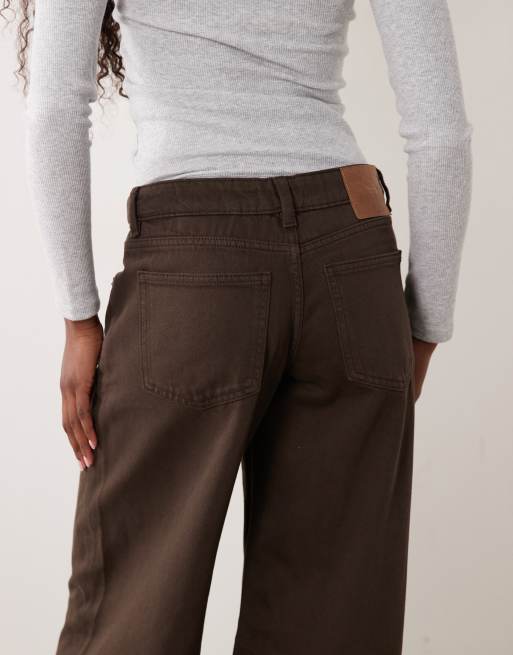 Cotton On jeans met lage taille en wijde pijpen in gewassen beachwood, 5 van 5