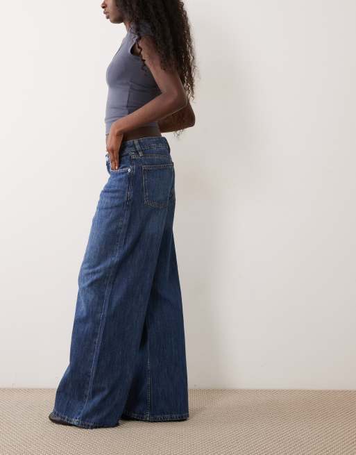 Cotton On Jeans mit niedrigem Bund und weitem Bein in Scorpio Blue, 2 von 5