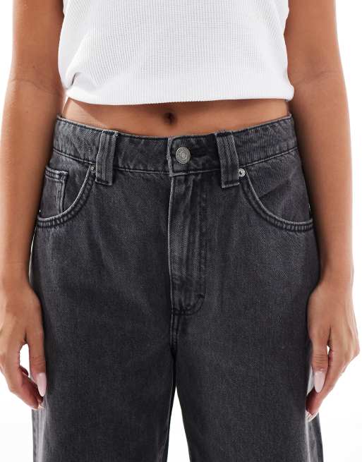 Cotton On - Jeans super ampi a vita bassa color grafite, 5 di 5
