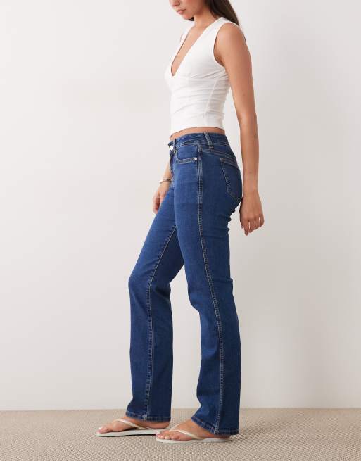 Cotton On - Jeans tubolari a vita medio alta blu gemini, 3 di 5