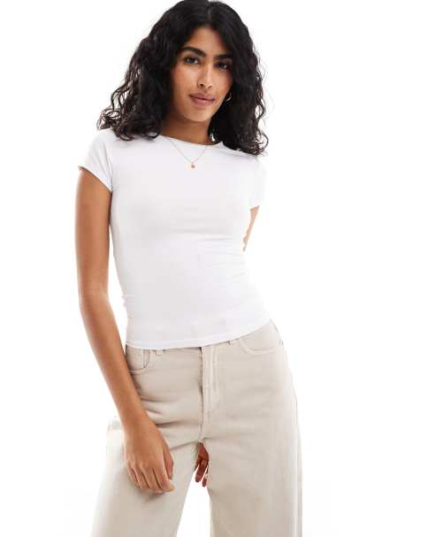 Cotton On jersey crew tee in white - view 1