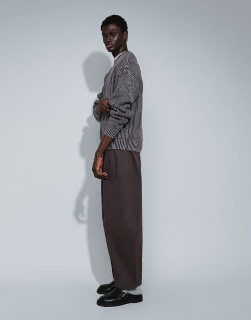 Cotton On - jersey de cuello redondo de corte box en gris, 3 de 7