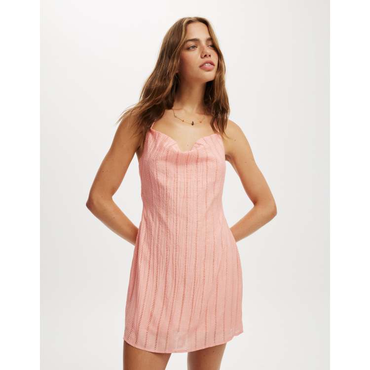 Cotton On Jet set mini dress in sunset apricot | ASOS