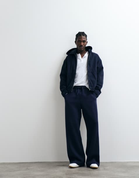 Cotton On - jogger de chándal super holgado en azul marino vintage, conjunto - view 1