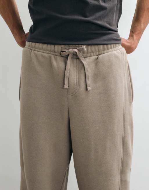 Cotton On joggery z szerokimi nogawkami w kolorze orzechowym, 4 z 5