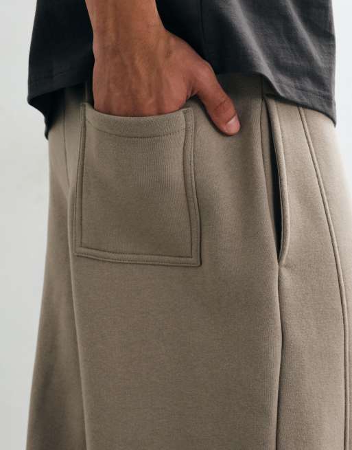 Cotton On joggery z szerokimi nogawkami w kolorze orzechowym, 5 z 5