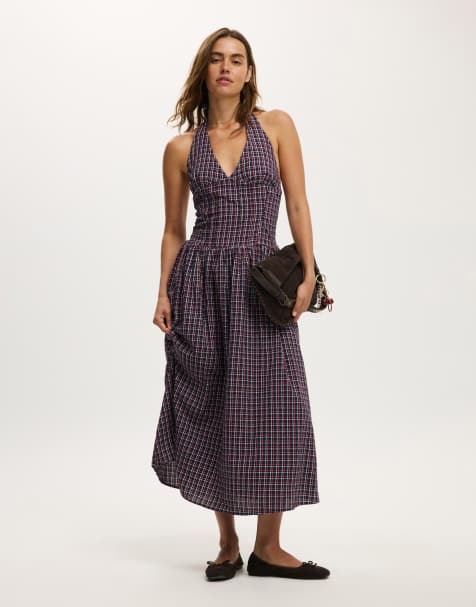 Cotton On Kaity halter midi dress in multi - view 1
