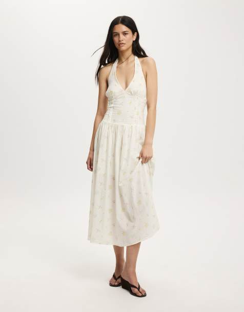 Cotton On Kaity halter midi dress in multi - view 1
