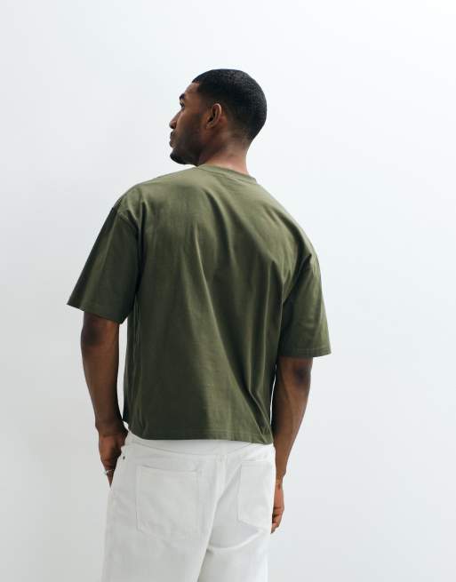 Cotton On - Kakigrøn cropped T-shirt, 5 af 5