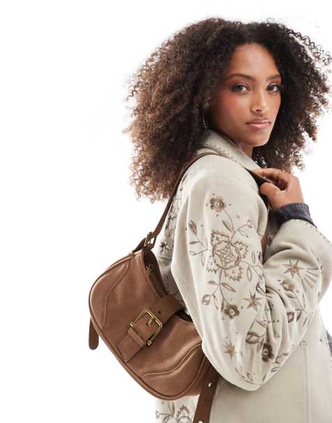 Cotton On Kali micro underarm bag in tan - view 1