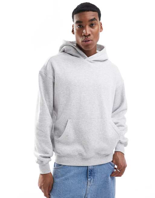 Cotton On – Kapuzenpullover in Grau mit kastigem Schnitt, 3 von 4