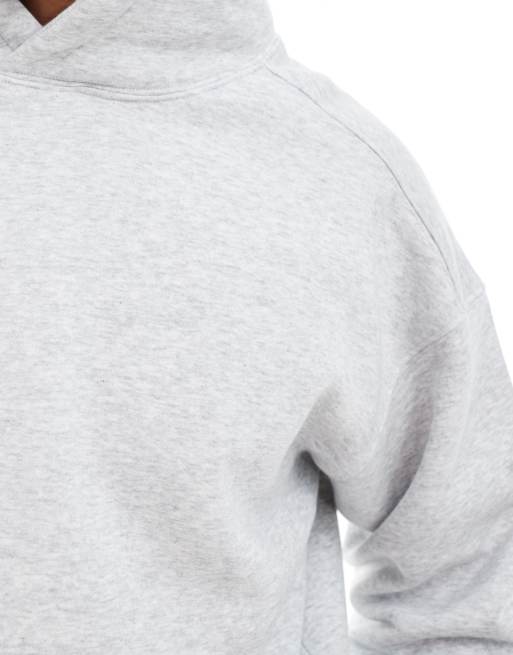 Cotton On – Kapuzenpullover in meliertem Grau mit kastigem Schnitt, 4 von 4